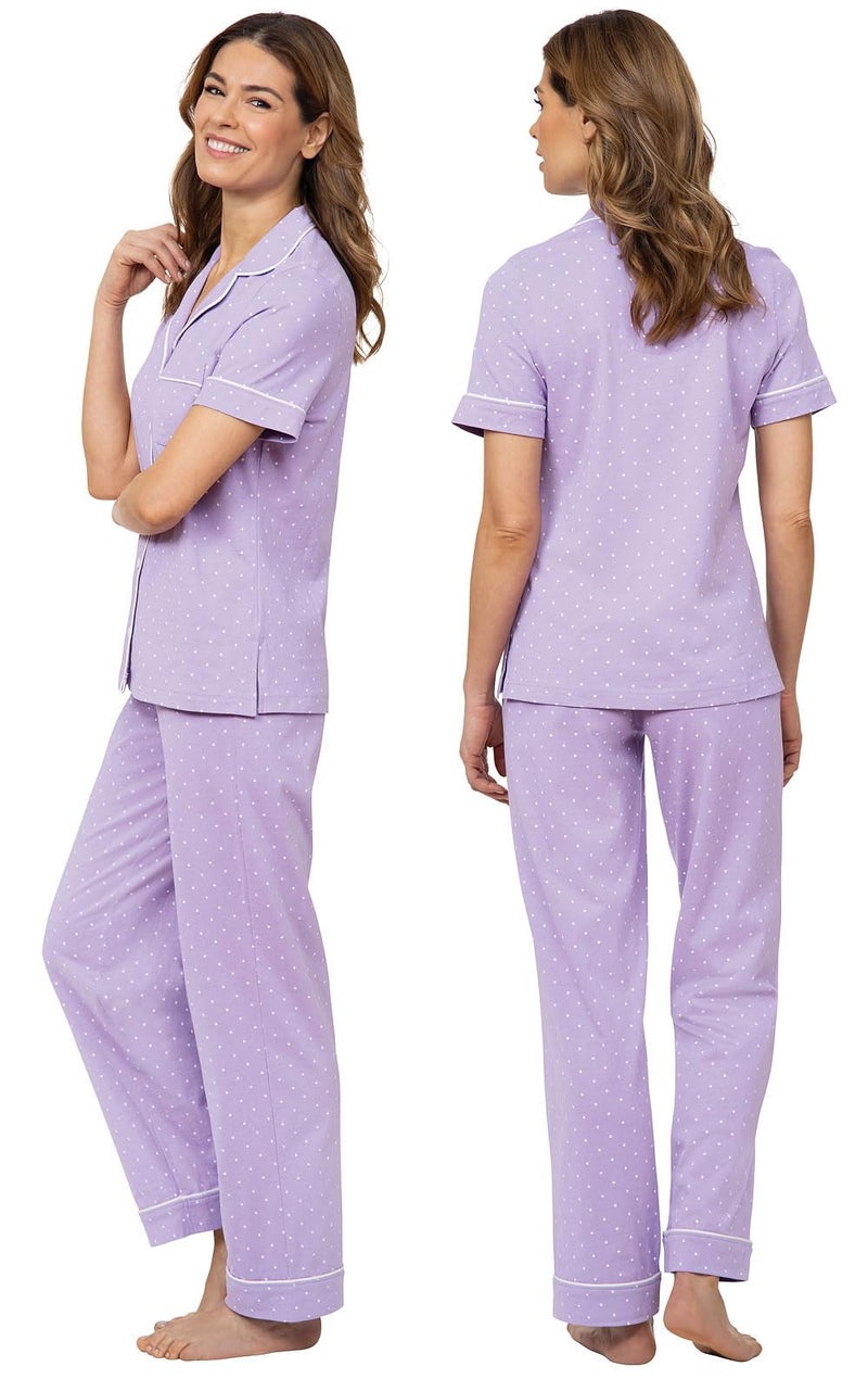 PajamaGram Womens PJs Sets - Womens Pajamas, Lavender, MD - Image 2